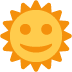 🌞 चेहरे वाला सूर्य इमोजी अर्थ