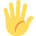 🖐 उँगलियों वाला हाथ इमोजी का अर्थ