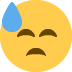 😓 पसीने से लथपथ चेहरा इमोजी का अर्थ