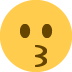😗 चुंबन वाला चेहरा इमोजी अर्थ