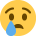 😢 रोता हुआ चेहरा इमोजी अर्थ