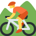 🚵 व्यक्ति माउंटेन बाइकिंग इमोजी अर्थ