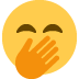 🤭मुंह पर हाथ वाला चेहरा इमोजी अर्थ