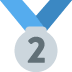 🥈 दूसरा स्थान पदक इमोजी अर्थ
